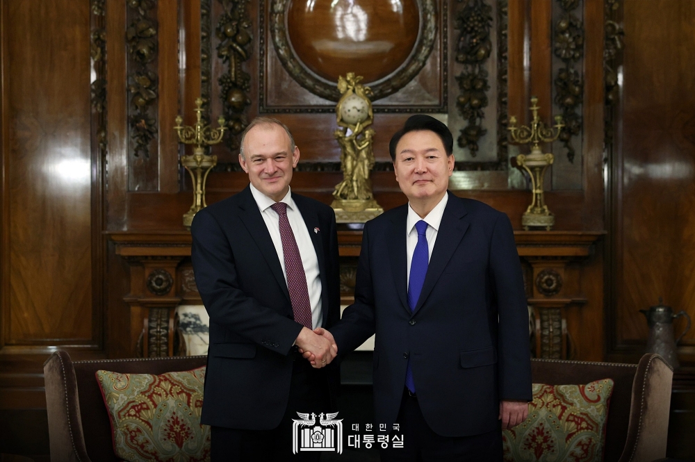 윤석열 대통령, 영국 자유민주당 당수 접견